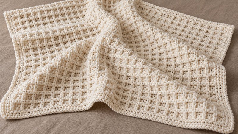 Waffle Stitch Blanket