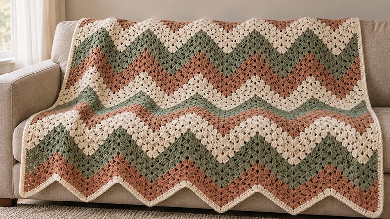 Zig Zag Granny Stitch Blanket