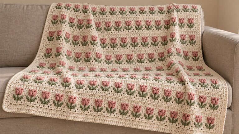 tulip blanket crochet pattern