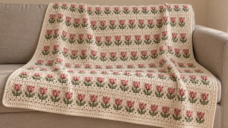 tulip blanket crochet pattern